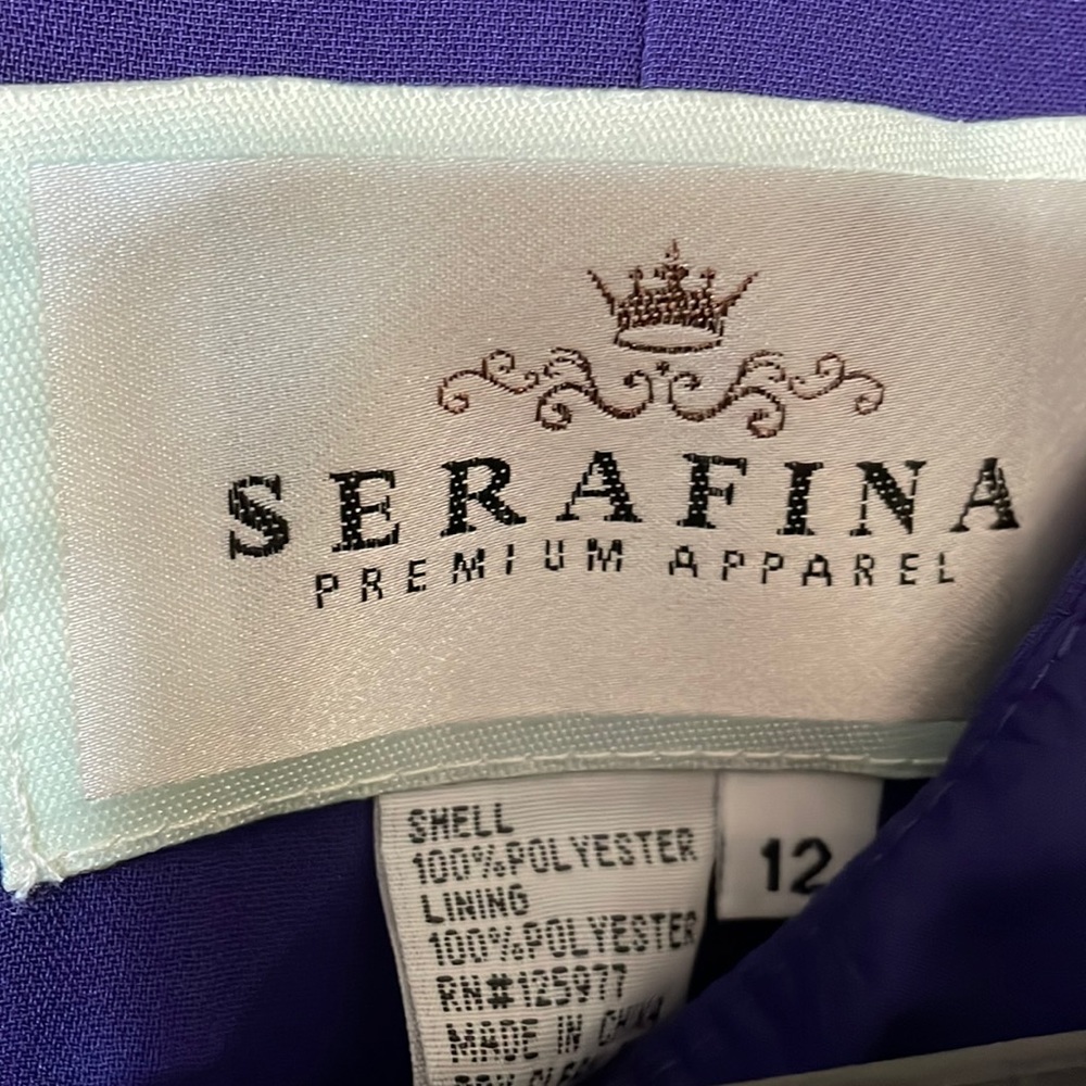 3 peice skirt suit dark purple
